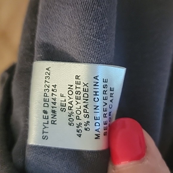 DAVI & DANI Charcoal Butter Soft Cargo Pants- Medium - Picture 5 of 5